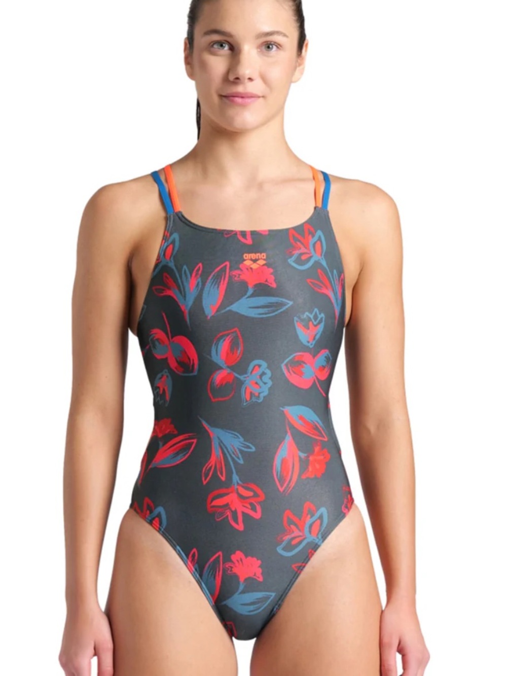Arena Women's Floral Lace Plus Back One Piece Swimsuit